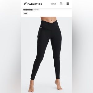 Fabletics PureLuxe HW Crossover 7/8 Legging